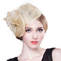Fashion Women woman Ladies Sinamay Fascinator Church Kentucky Derby Hats Mesh Floral Wedding Cocktail Royal Party Pillbox Hat