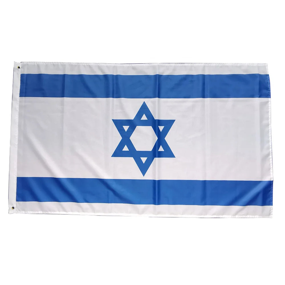 High Visibility Customized Portable Rectangular Country Israel National Flag Factory Outlet