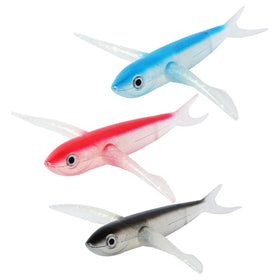 Hot Sales 17cm 21cm PVC TPR Soft Lure Topwater Big Tuna Lure Flying Fish Lure Trolling Fishing