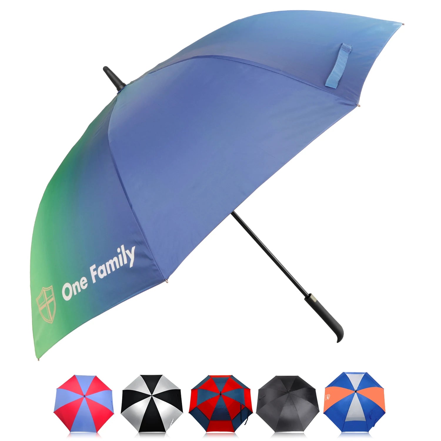 Custom Logo Fashion Automatic Windproof Manufacturers Suppliers Brand Regenschirm Paraguas Guarda Chuva Golf Umbrella for Rain