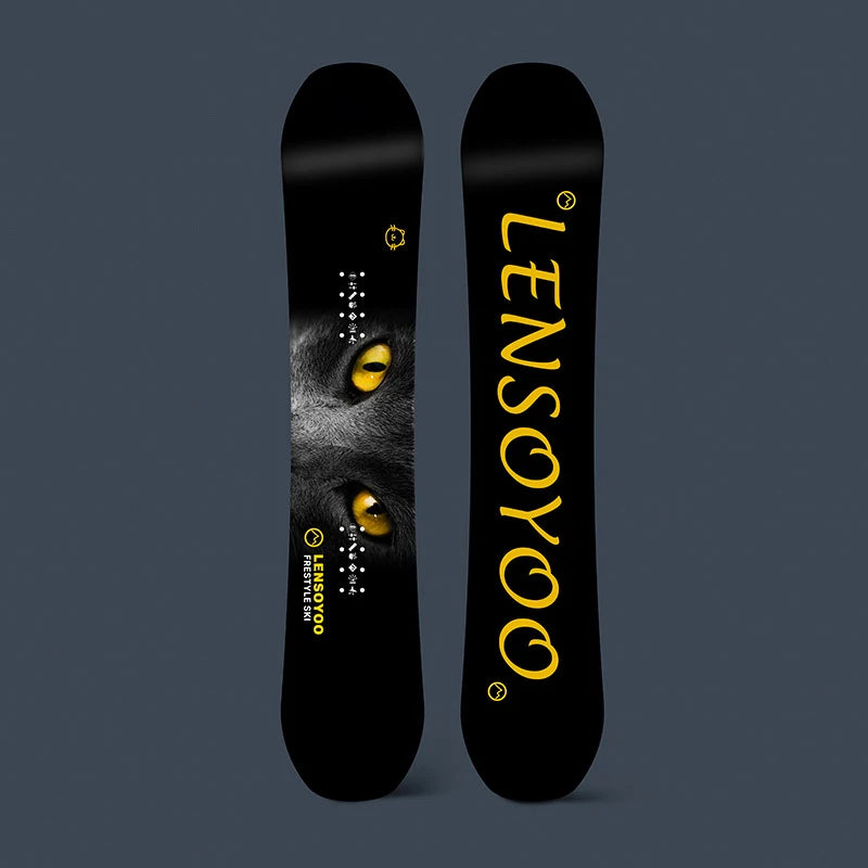 All-Weather Flatboard Skateboard Fashionable All-Around Carving Snowboard for Snow and Street Use