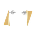 Original Design 18K Gold Plated Stainless Steel Jewelry New in Piercing Triangle Stud Earrings for Women Gift Earrings E221459