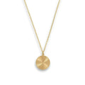 Wholesale Gold Plated Geometric Charm Sun Flower Pendant Necklace Jewelry