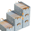 Wholesale Dust-proof Arranging Storage Box Collapsible Fabric Storage Box Families Clothes Wardrobe Clothing Organizer