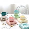 Creative Macaron Pillow Bag Coffee  Cup Ice Cream Cup Nordic Ceramic Mug