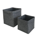 Customized  Foldable Storage Baskets Felt Baskets Wall Mountable Handles Closet Storage Bins