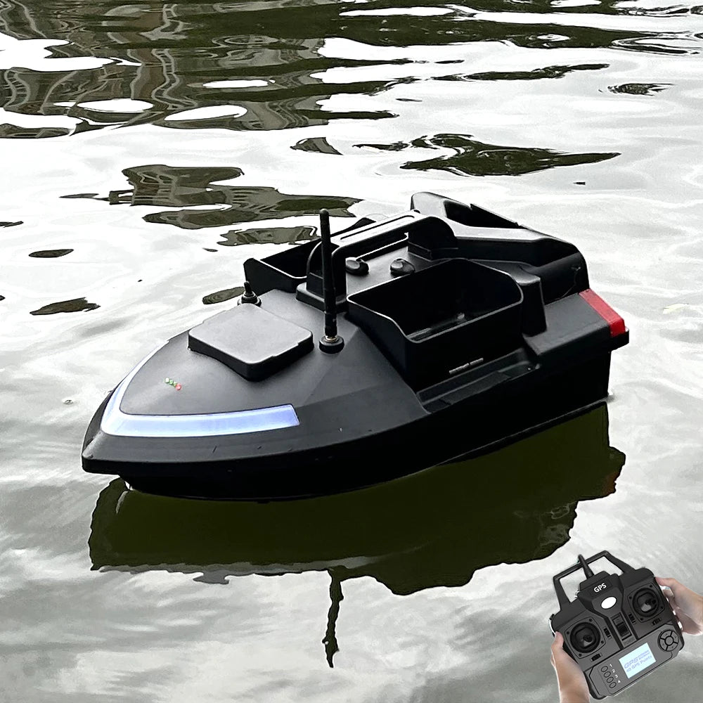Flytec V020 Sonar RC Fishing Bait Boat With Fish Finder and GPS 500M Distance Fixed Speed Driving 40 Points Triple Bin 2KG Tank