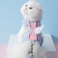 Wholesale Fashion Breathable Mesh Soft Cute pink Wing Dog Harness Leash