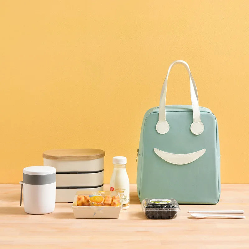 Outdoor Kitchen Picnic Lunch Storage Bag with Oxford Material for Thermal Insulation and Food Storage Bag