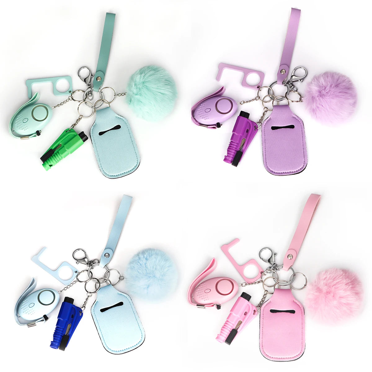 Hot Sale Stainless Steel Colorful Personal Security Products Keychain Self Defense Products Self Defense Supplies