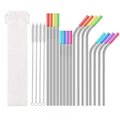 Customized Portable 304 Stainless Steel Telescopic Metal Straw Eco-friendly Reusable Drinkware Accessory Wholesale Telescopic