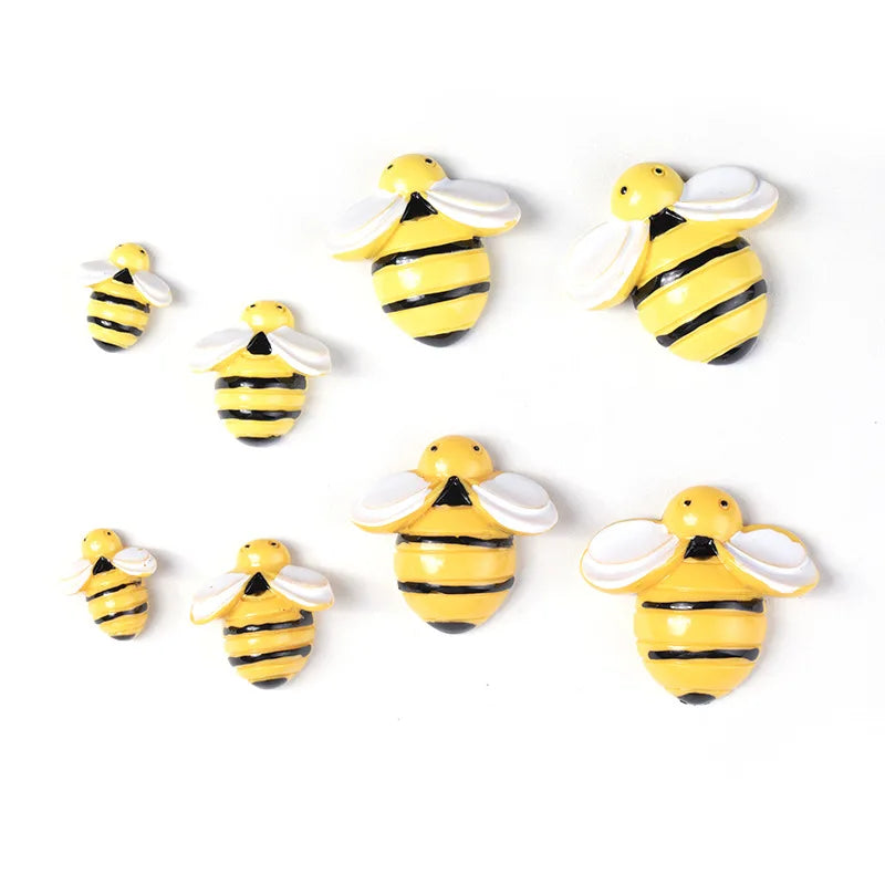 Tiny Resin Garden Bumblebees Embellishment Bee Decors   for DIY Crafts Scrapbooking Party Home Decor