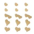 14K Gold Filled Jewelry Pendant Heart Connector Charm for Jewelry Making
