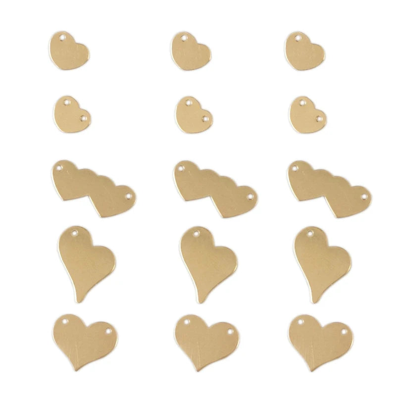 14K Gold Filled Jewelry Pendant Heart Connector Charm for Jewelry Making