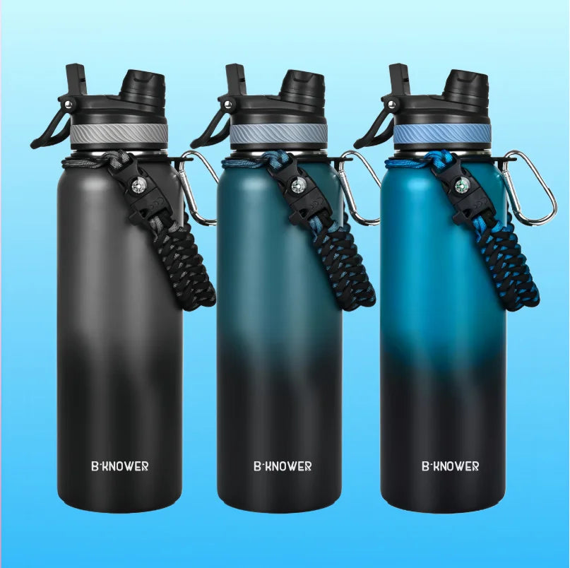 Minimalist Design 40oz Double Wall Vacuum Insulated Stainless Steel Water Bottle with Lid Custom Logo MegaBDM