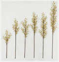 Wholesale 3-12 Fork Gold Color Holly Stage Set Artificial Gold Color Decoration Flowers
