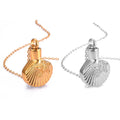 New Arrival Wholesale Sells 316l Stainless Steel Gold Shell Starfish Necklace for Opened Urns Fine Pendants Jewelry