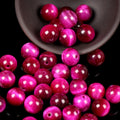 Fashion Natural Fuchsia Tiger Eye Gemstone Round Loose Stone Beads for Jewelry Making Findings DIY Bracelet Necklace Wholesale