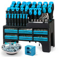118-Piece Precision Carbon Steel Square Drive Magnetic Ratchet Hand Operated Screwdriver Set Allen Key Household Use Tool