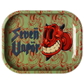 Magnetic Lid Rolling Tray  Stash Box Cartoon Rolling Tray Black Gold Rolling Tray