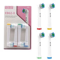 EB62-X Patent Care Pro Electric Toothbrush Heads with Medium Bristle High-end Quality 4-Piece Replacement