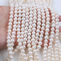 6-7mm Wholesale Natural White Freshwater Potato Pearls