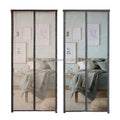 HUIHUANG Modern Anti-Mosquito Window Screen Mosquito Net Easy Install Hands-Free Magnetic Adhesive Polyester Material 5 Doors
