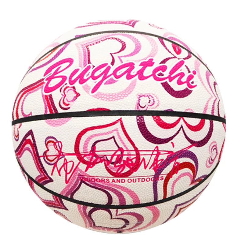 Composite Leather Street Ball Colorful Style Full Printed Outdoor and Indoor  Basketball