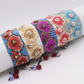 Adjustable Bohemian Flower Pattern Bracelet for Women Fashion Miyuki Main Stone Beaded Perfect Flowers Charms Bracelets