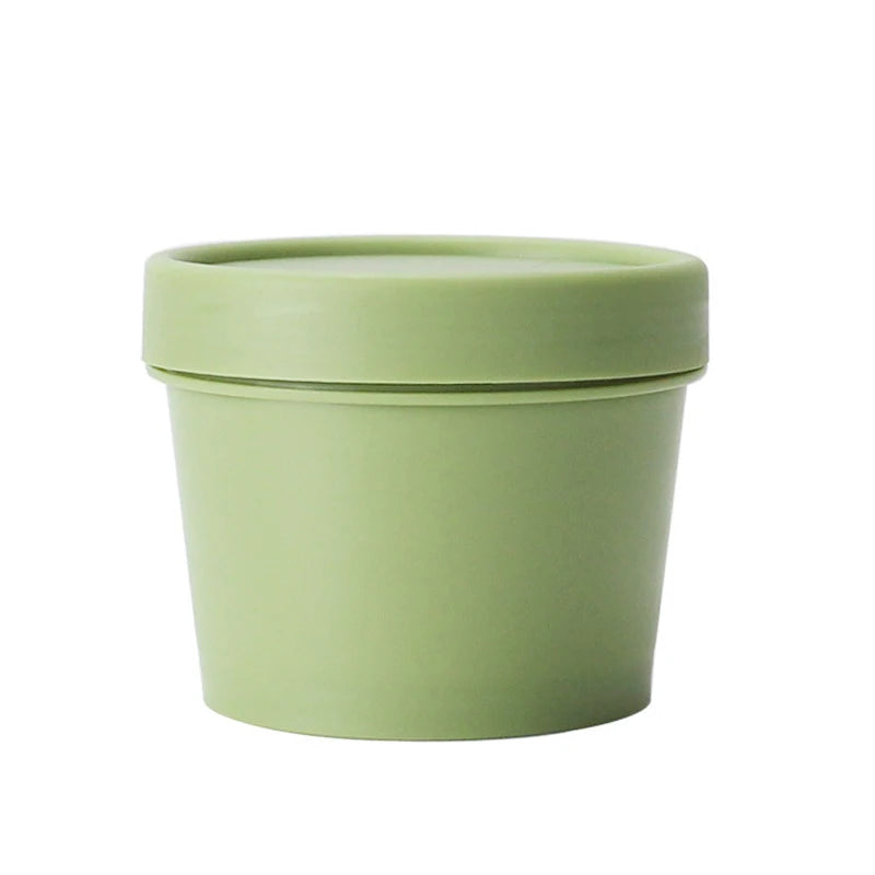 Empty Plastic Skin Care Product Jars and Bottles Packaging Mask Matte Cosmetic Jar with Cap