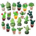 Lovely Large Artificial Succulent Plant Design Big Green Cactus Resin Cabochon Craft for Diy Decoration