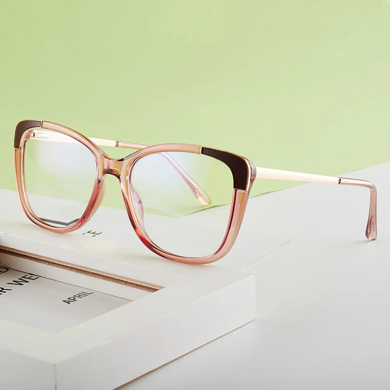 Customize Logo Eyeglasses TR 90 square Eyeglasses Frame Blue Light Blocking Glasses High Quality Eyeglass for Women and Men