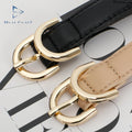 Name Brand Custom Golden Alloy Pin Buckle Ladies Belts Women Genuine Cowhide Leather Waist Belt for Jeans Leather Female Belts.