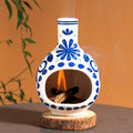 Blue White Ceramic Sacred Wood Incense Burner Meditation Yoga Incense Holder Zen Decoration Aromatic Tea Spiritual Fragrances