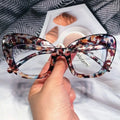 7725 New Arrivals Wholesale Cat Eye Women Anti-blue Light Eyeglasses 2024 Fashion Men Thick Colorful Frame Custom Glasses