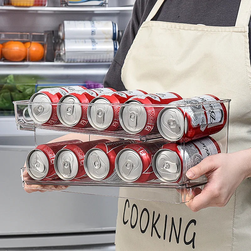 Amazon-hot-sale Acrylic Refrigerator Freezer Drawer Refrigerator Beer Beverage Storage Box