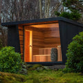 Environmental Multifunctional Traditional Health Intelligence Outdoor Canadian Red Cedar Cube Sauna Room Chromotherapy Oxygen