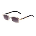 ADE WU STY2121 Fashion Rectangle Bling Diamond Vintage Eyewear Women Fashion Rhinestone Famous Sun Glasses Men UV400 Wholesale