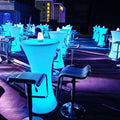 Cheap bar Table and Chair Sets /LED Light up bar Cocktail Tables Lumineuse Mariage Modern Glowing Night Club Party Furniture