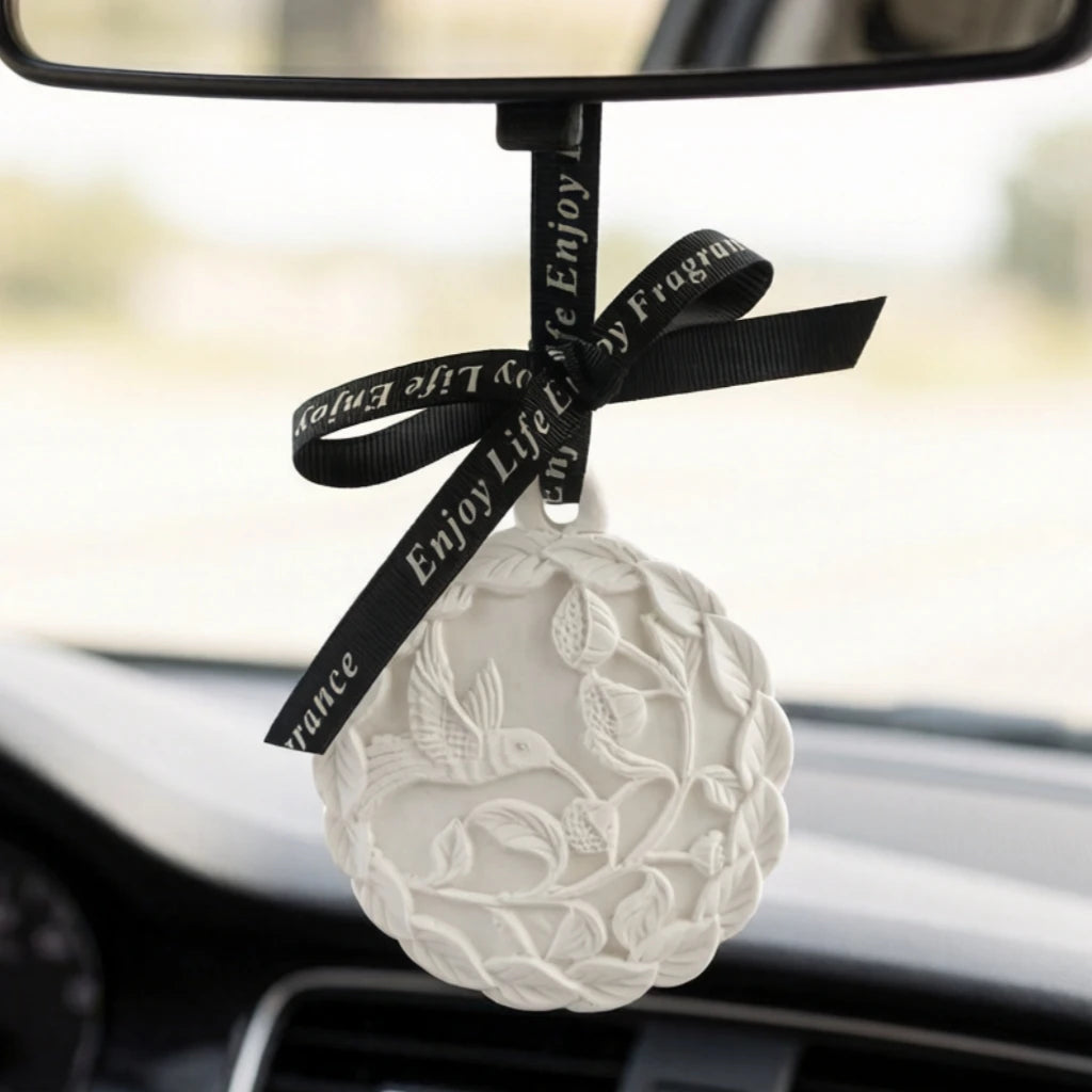 Wholesale Hanging Home Scented Ceramic Flower Aroma Plaster Fragrance Essential Oil Diffuser Wardrobe Air Freshener