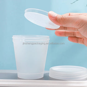 Ready Ship Custom Logo Food Grade PP Eco Friendly Airtight Tamper Evidence Cosmetic Screw Lid Beauty Cream 250ml 8oz Container