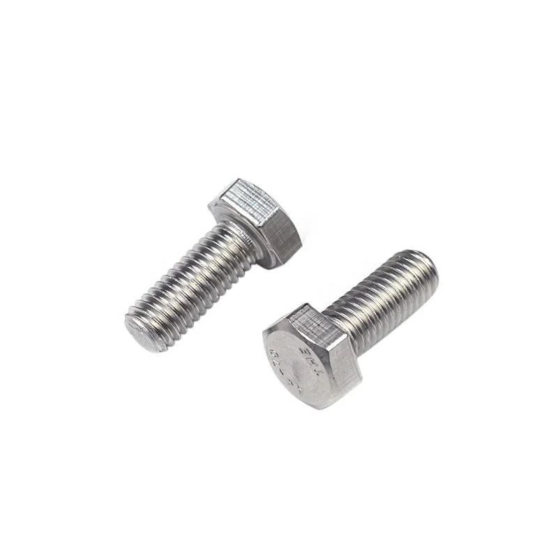 Customized Precision Stainless Steel M6 Hex Head Bolt Hex Bolts and Nuts Din 931 With Factory Price