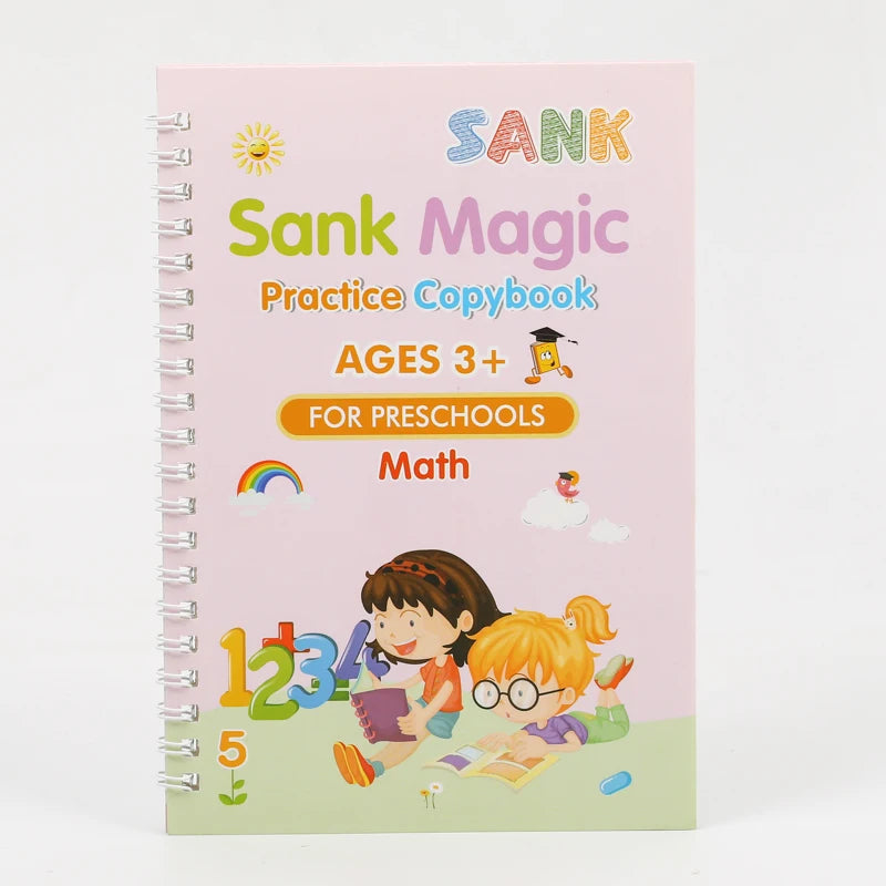Hand Writing Books Calligraphy Tracing Sank Magic Practice Copybooks Set With Pen Sank Magic Book