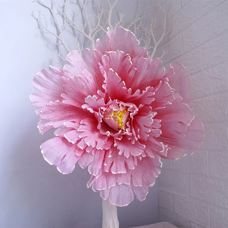 YOPIN 317 Artificial Flowers Decor Big Gian Flower Decor Flax Big Peony Artificial Big Peonies