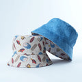 Cotton Custom Bucket Hat Kids Size Full Printing Reversible Bucket Hats With Logo