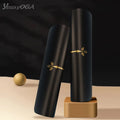 Golden Printed Eco-friendly Black 5mm Thick Yoga Mat 183x68cm Anti-slip Durable Yewayoga Brand