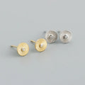New Cute Design Fashion Silver Jewelry S925 Sterling Silver Round Shape CZ Stud Earrings for Women