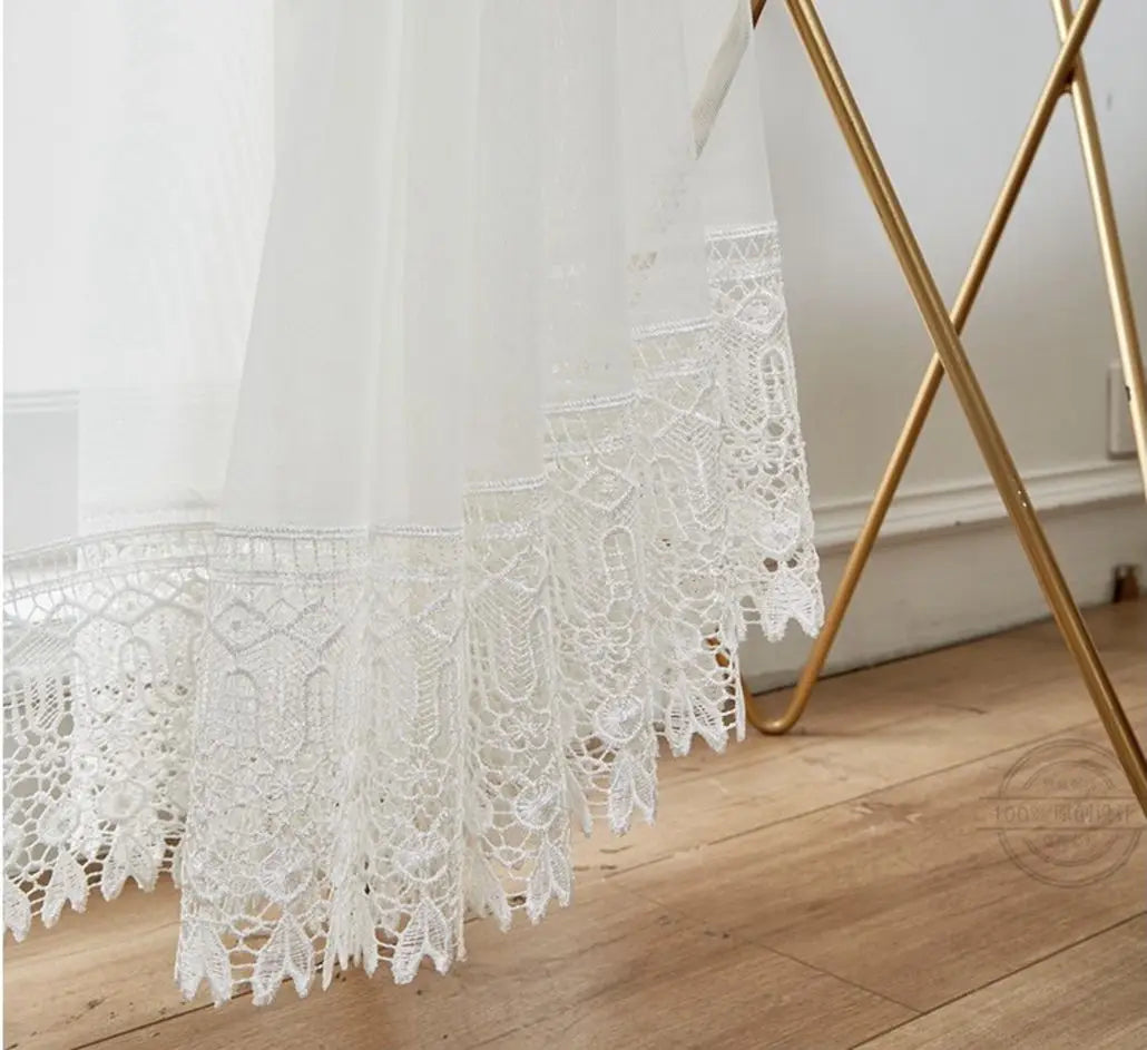 Hot Selling Cheap Embroidery Semi Sheer Curtain for Living Room