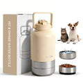 Northfox Double Wall Stainless Steel Vacuum Leak-Proof BPA Free Cold Resistant 32oz Dog Water Bottle Portable Travel Outdoor Use