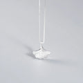 Gingko Leaf Pendant Party Statement Collar 925 Sterling Silver Necklaces Fine Jewelry for Women